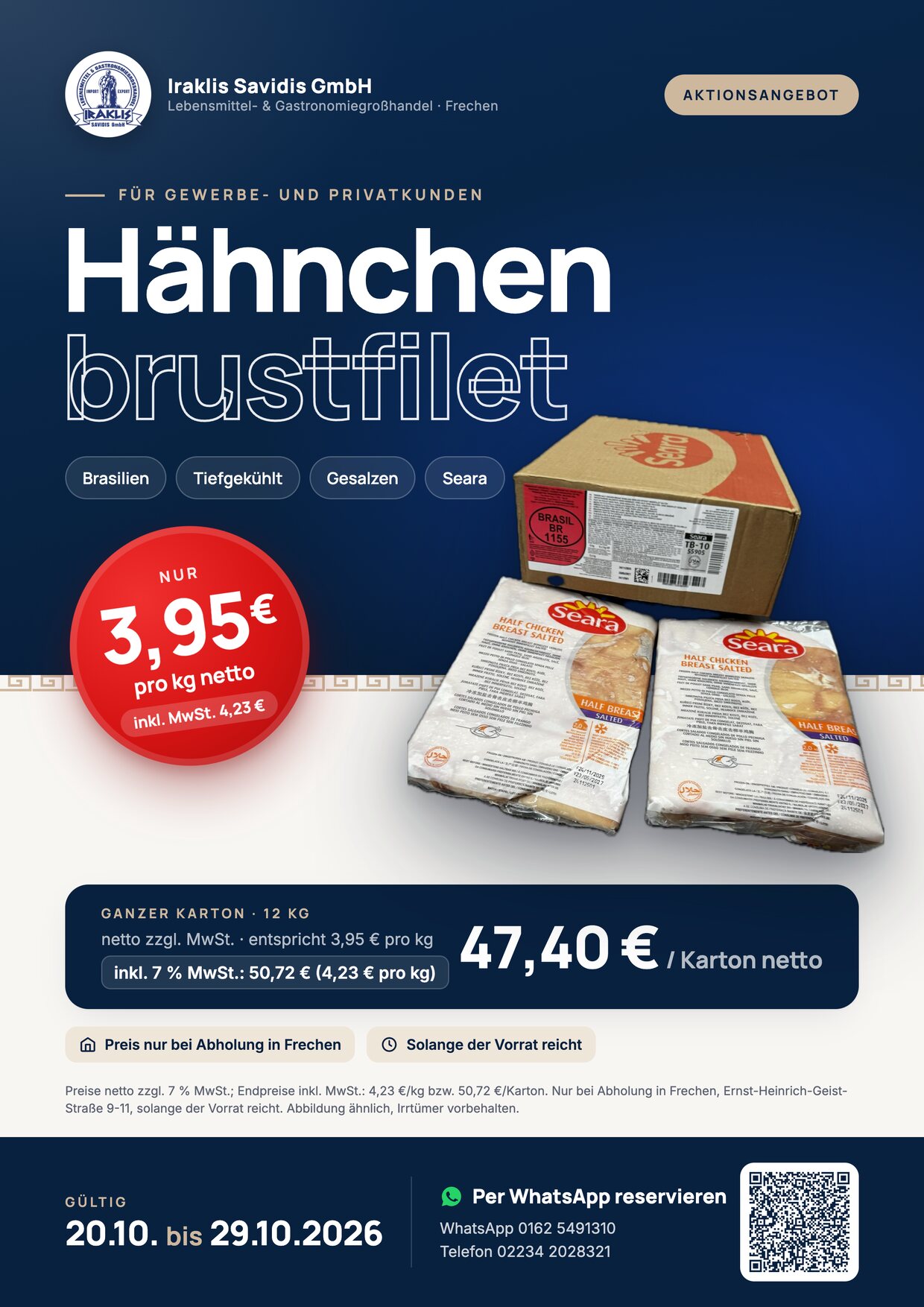Angebots-Flyer Aktion Hähnchenbrustfilet Brasil