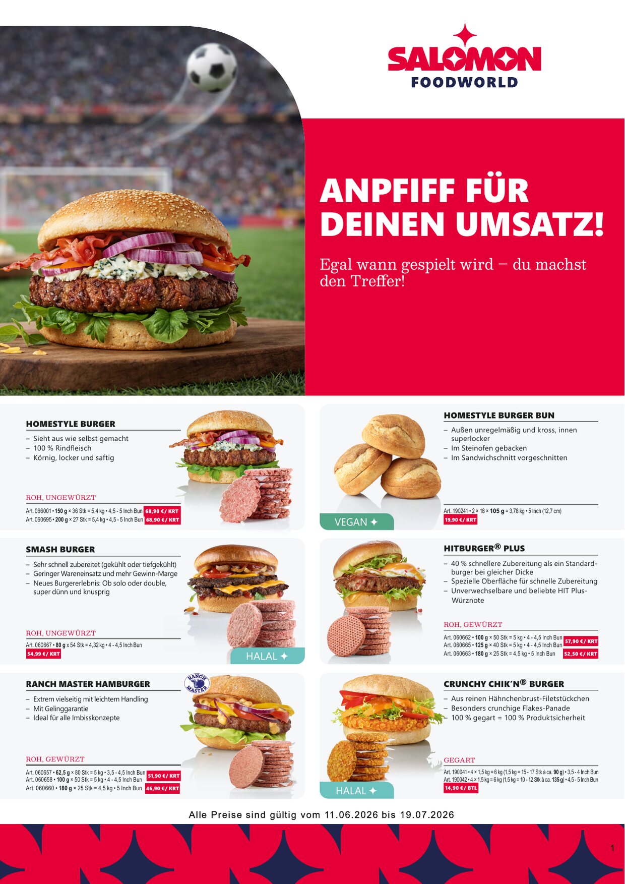 Angebots-Flyer Salomon Foodworld – WM-Aktion – Seite 1