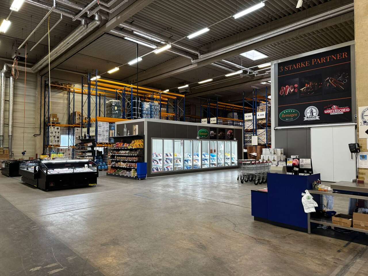 Savidis Markthalle und Lager in Frechen